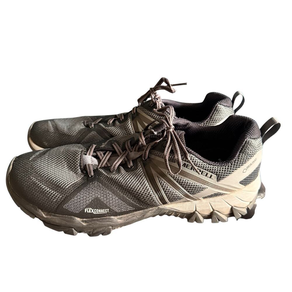 Merrell Men's MQM Flex Connect Gore-Tex Lace Up Shoes Trail Running Gray Size 13